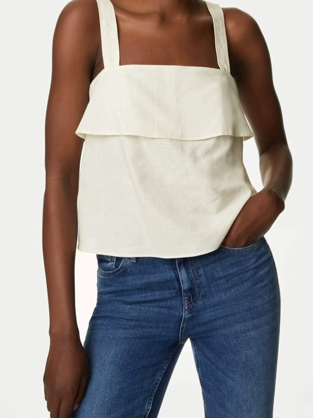 Marks & Spencer Linen-Cotton Top